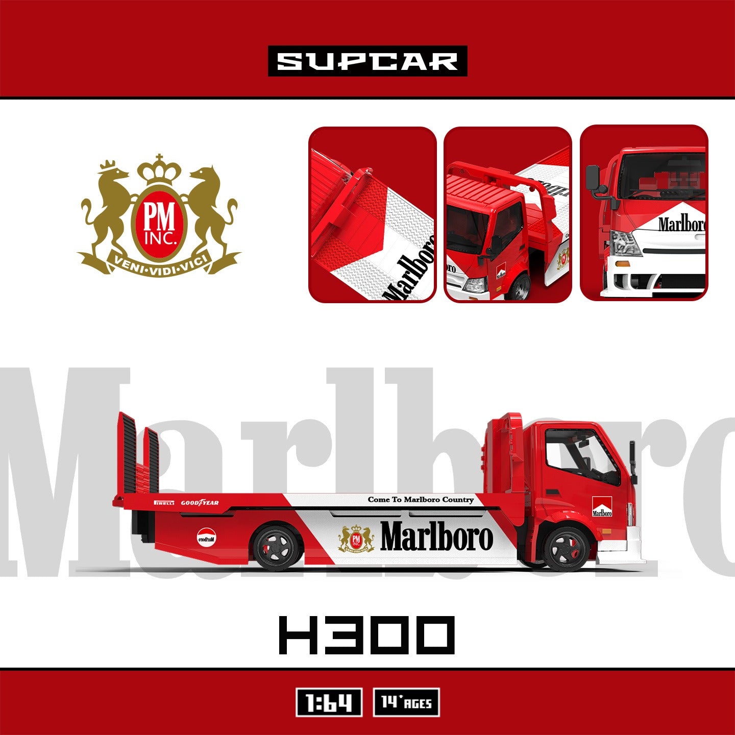 SuperCar - Pre-Order - H300 Flatbed Transport Trailer - SC647249