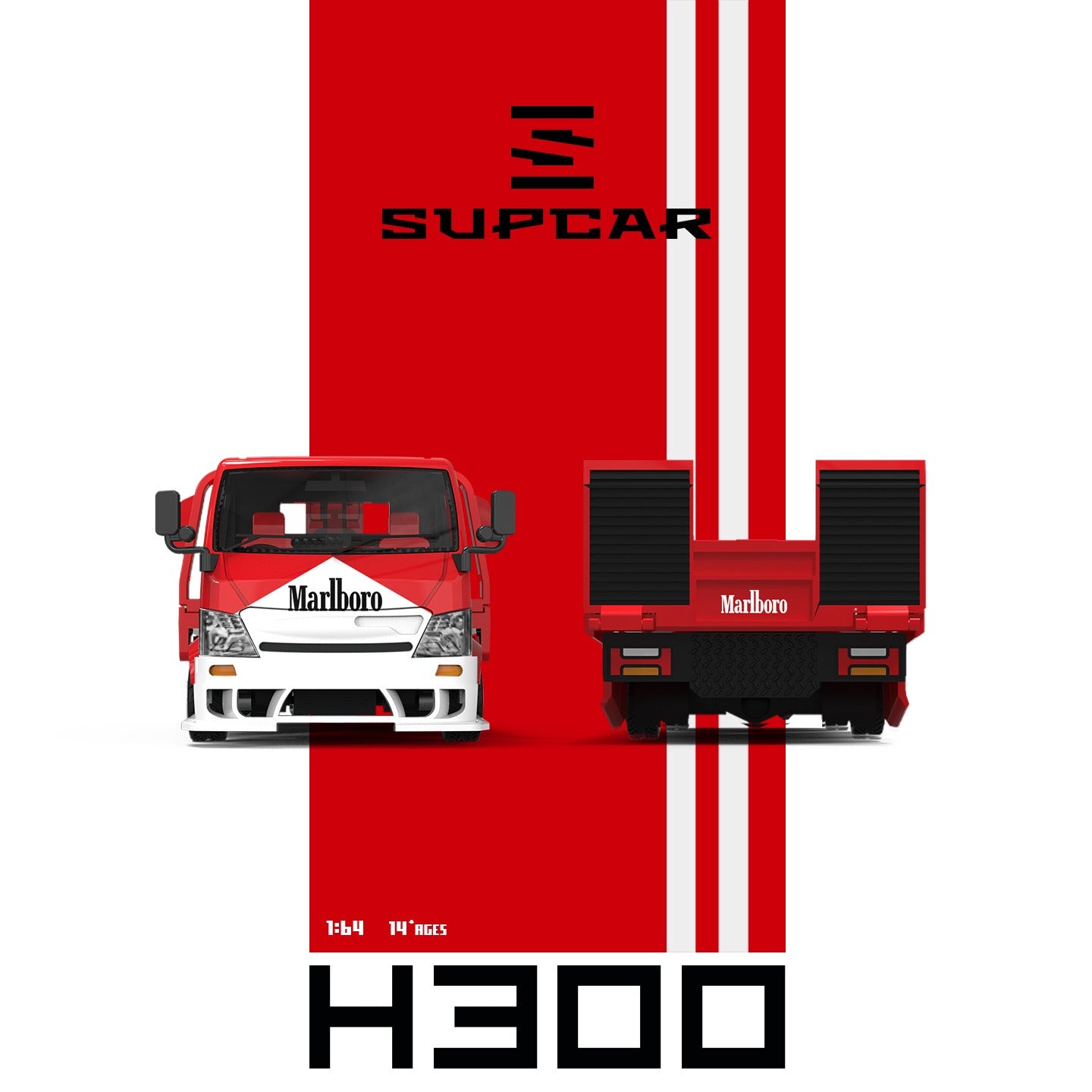 SuperCar - Pre-Order - H300 Flatbed Transport Trailer - SC647249