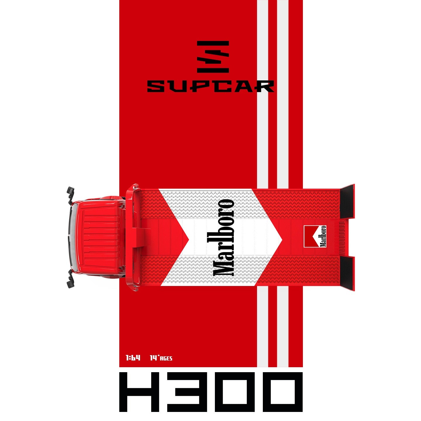 SuperCar - Pre-Order - H300 Flatbed Transport Trailer - SC647249