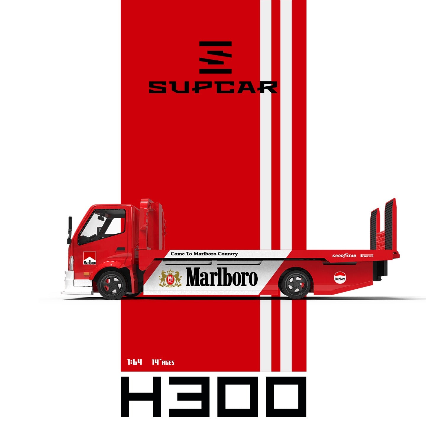 SuperCar - Pre-Order - H300 Flatbed Transport Trailer - SC647249