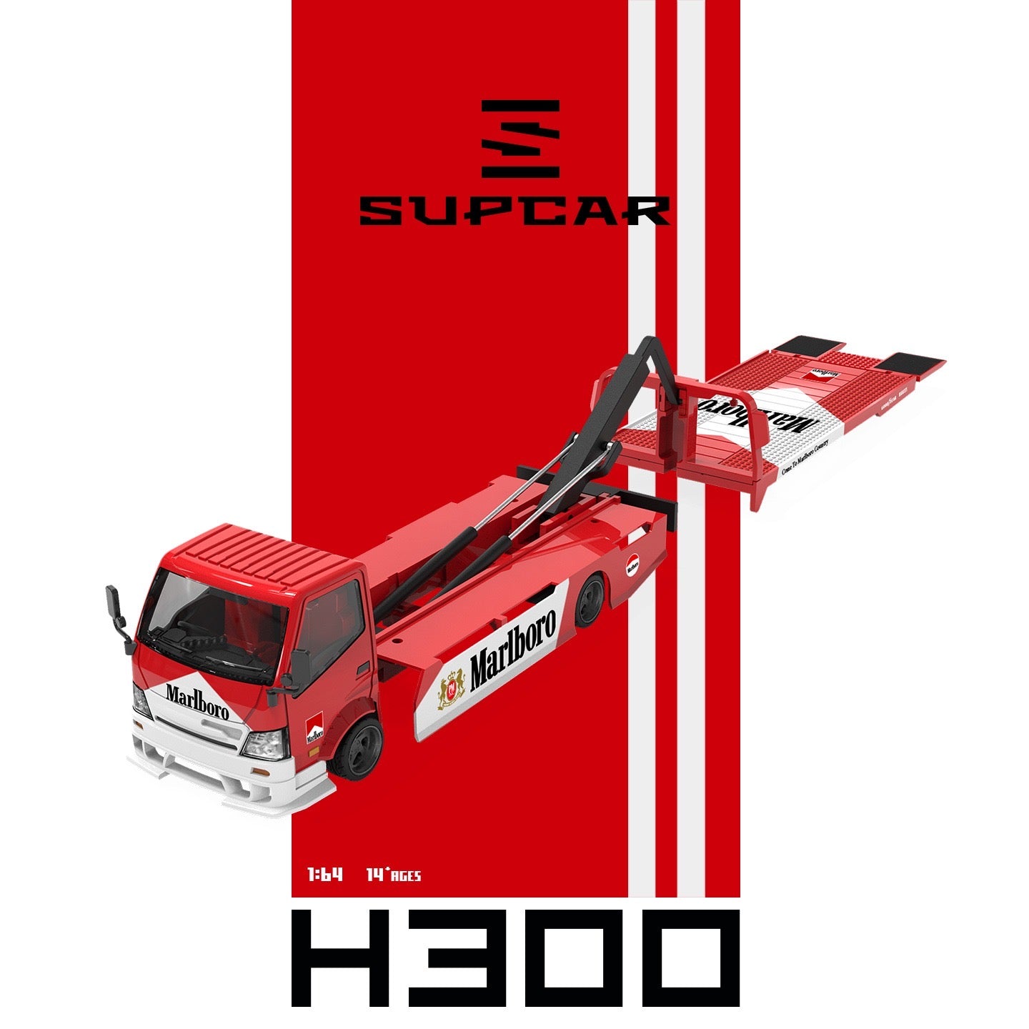 SuperCar - Pre-Order - H300 Flatbed Transport Trailer - SC647249