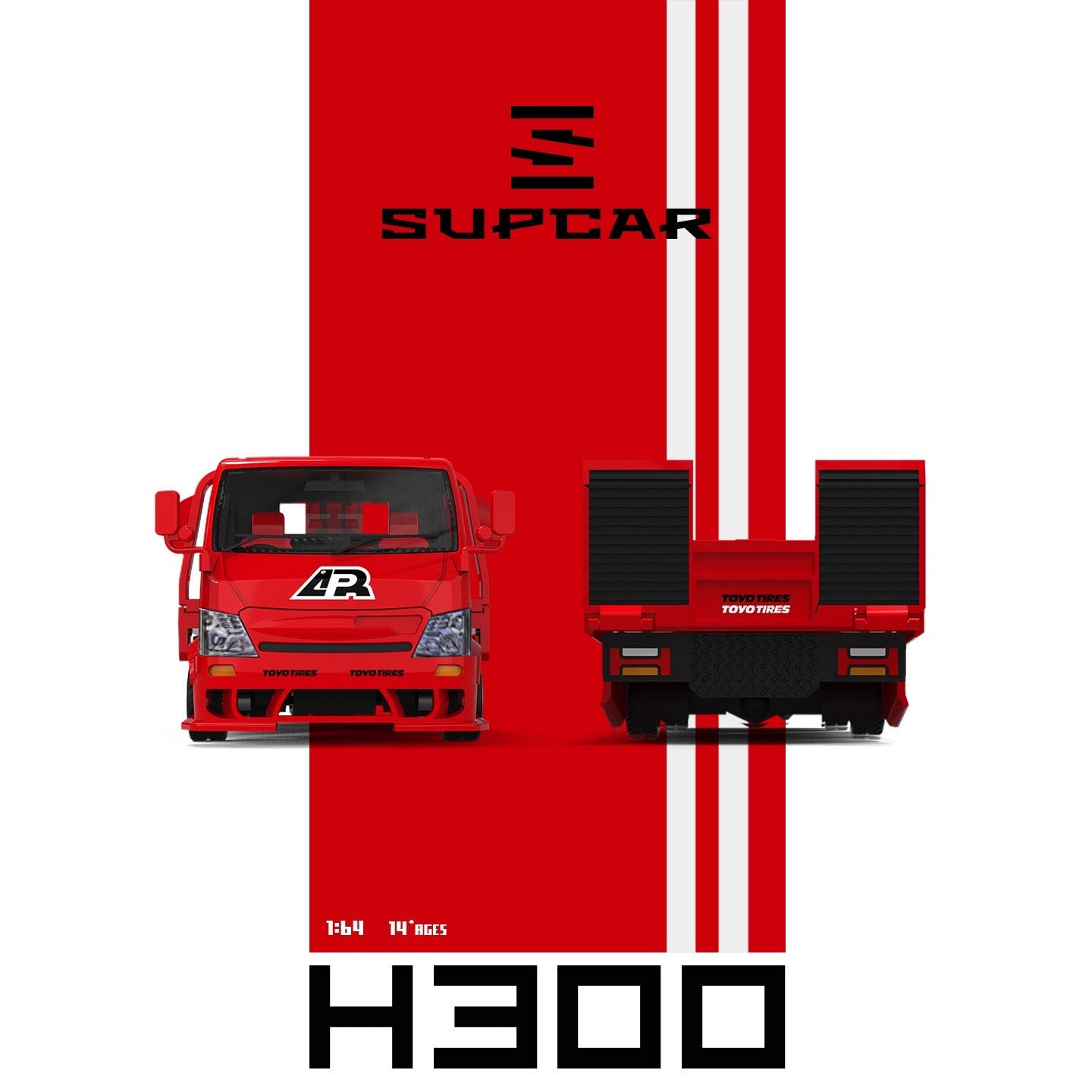 SuperCar - Pre-Order - H300 Flatbed Transport Trailer - F&F - Tokyo Drift - SC647253