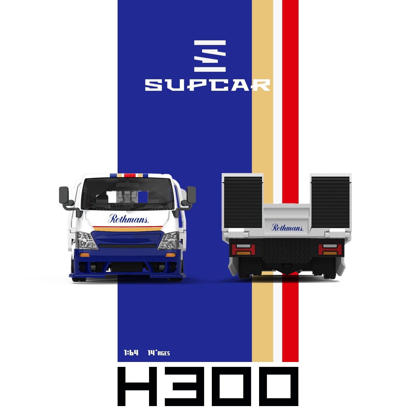 SuperCar - Pre-Order - H300 Flatbed Truck Rothmanns - SC647254