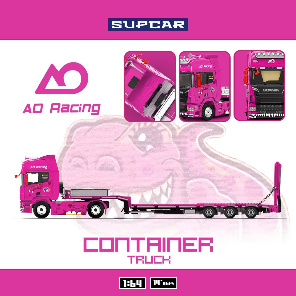 SuperCar - Pre-Order - Scania Flatbed Transport Truck AO-Racing - SC647507