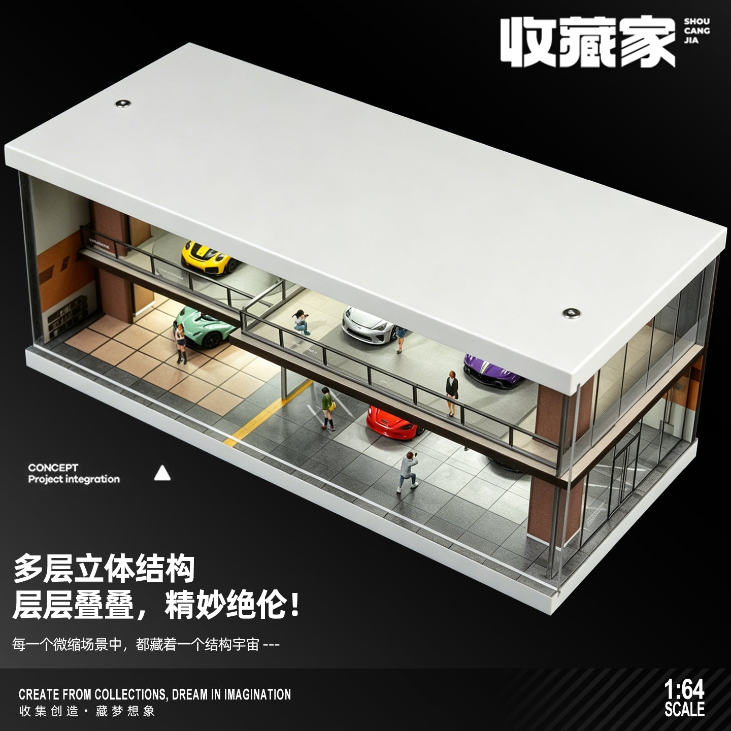 SCJ Diorama - Pre-Order - Coffee House Diorama mit Beleuchtung - SCJ-82075
