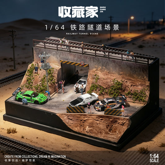 SCJ Diorama - Pre-Order - Railway Tunnel Scene Diorama - SCJ-82080