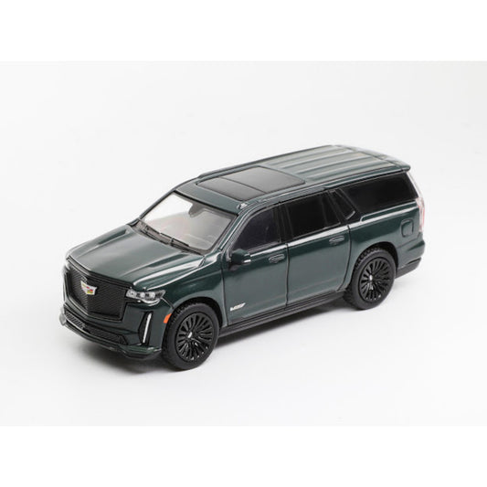 Shadow-Models - Pre-Order - Escalade ESV 2023 (LHD), dark green - SHD64-CAD-KS-057-561