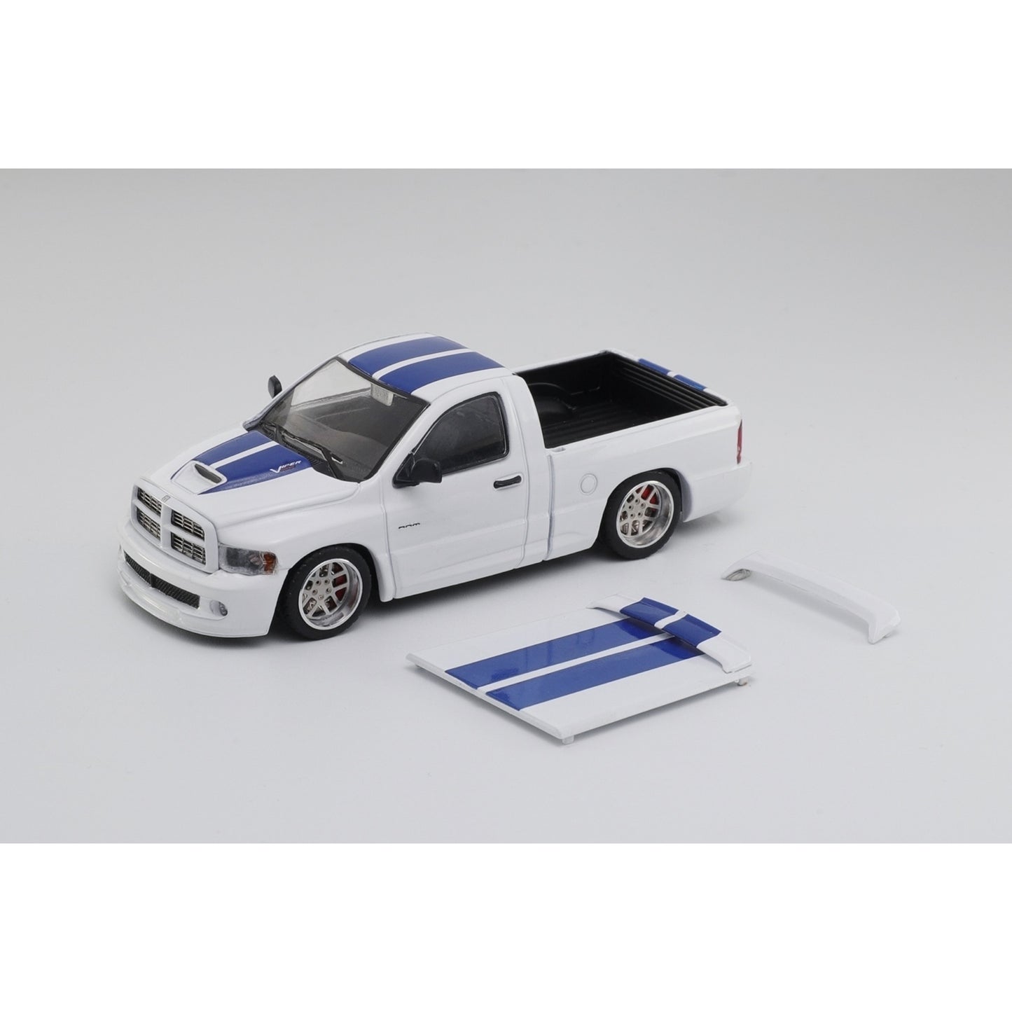 Shoom By GCD - Pre-Order - Dodge Ram SRT-10 2023 (LHD), White with Blue Livery