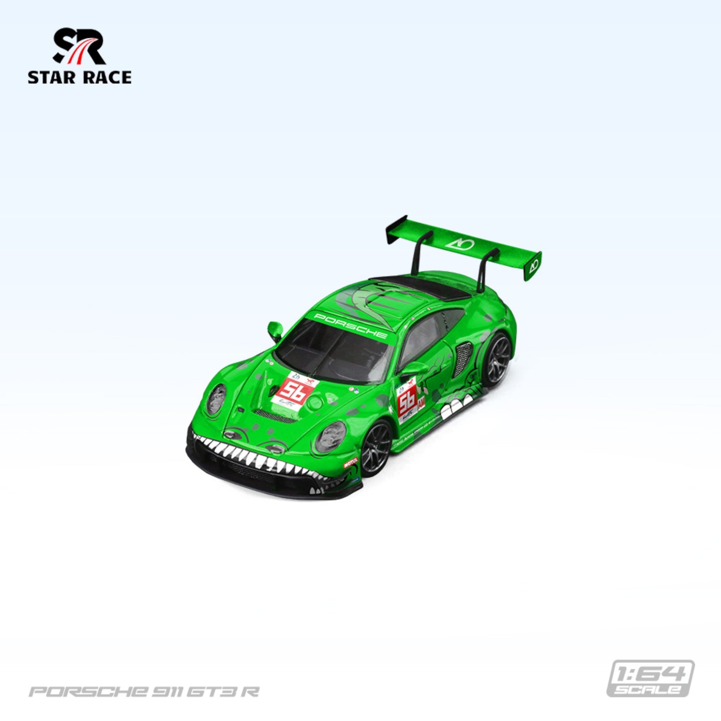 Star Race - Pre-Order - Porsche 911 GT3 R - Tyrannosaurus No. 56 green - SR64019