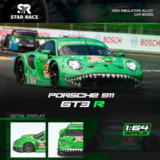 Star Race - Pre-Order - Porsche 911 GT3 R - Tyrannosaurus No. 56 green - SR64019