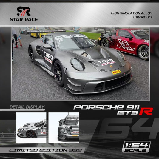 Star Race - Pre-Order - Porsche 911 GT3 matte silver - SR64025