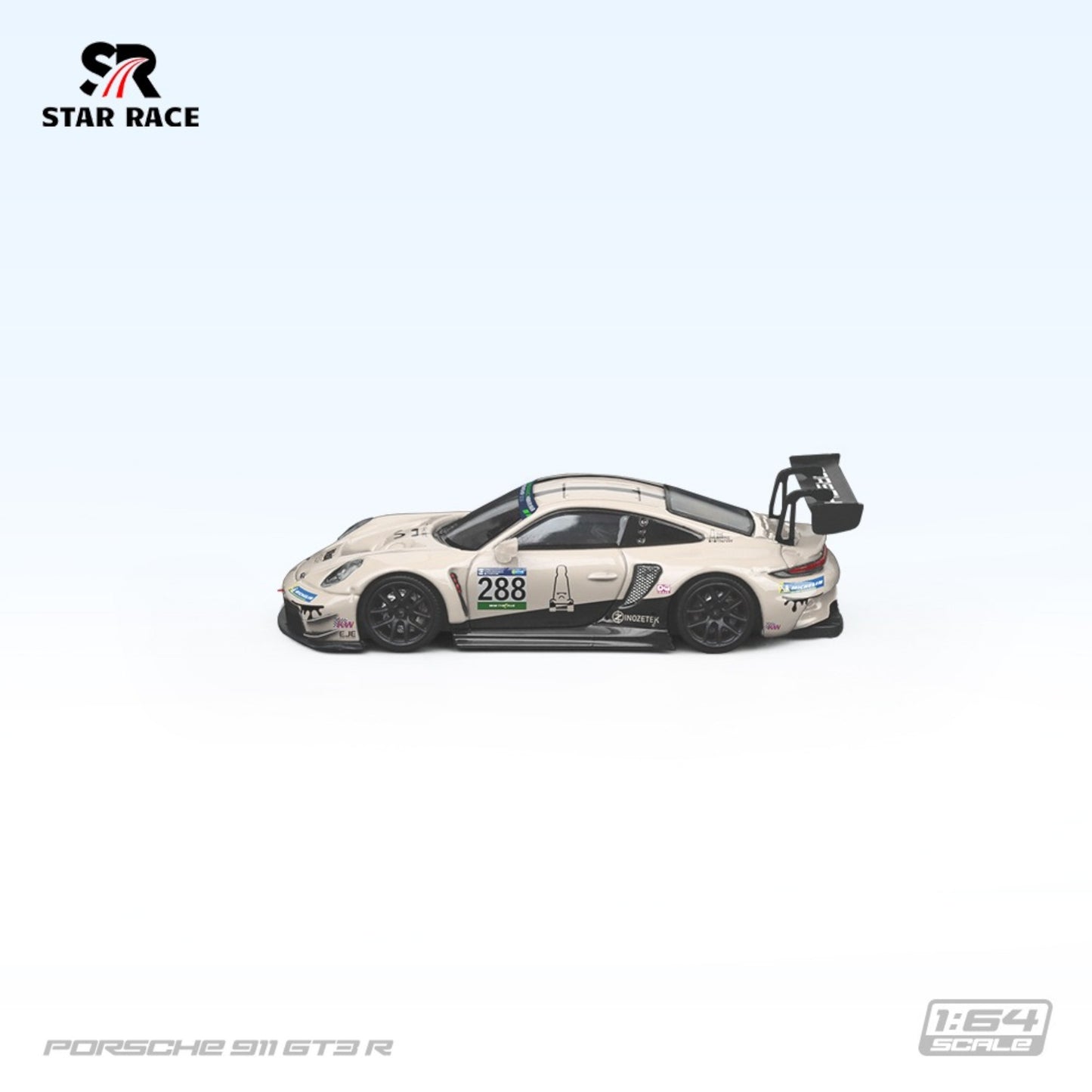 Star Race - Pre-Order - Porsche 911 GT3 off-white No. 288 - SR64027