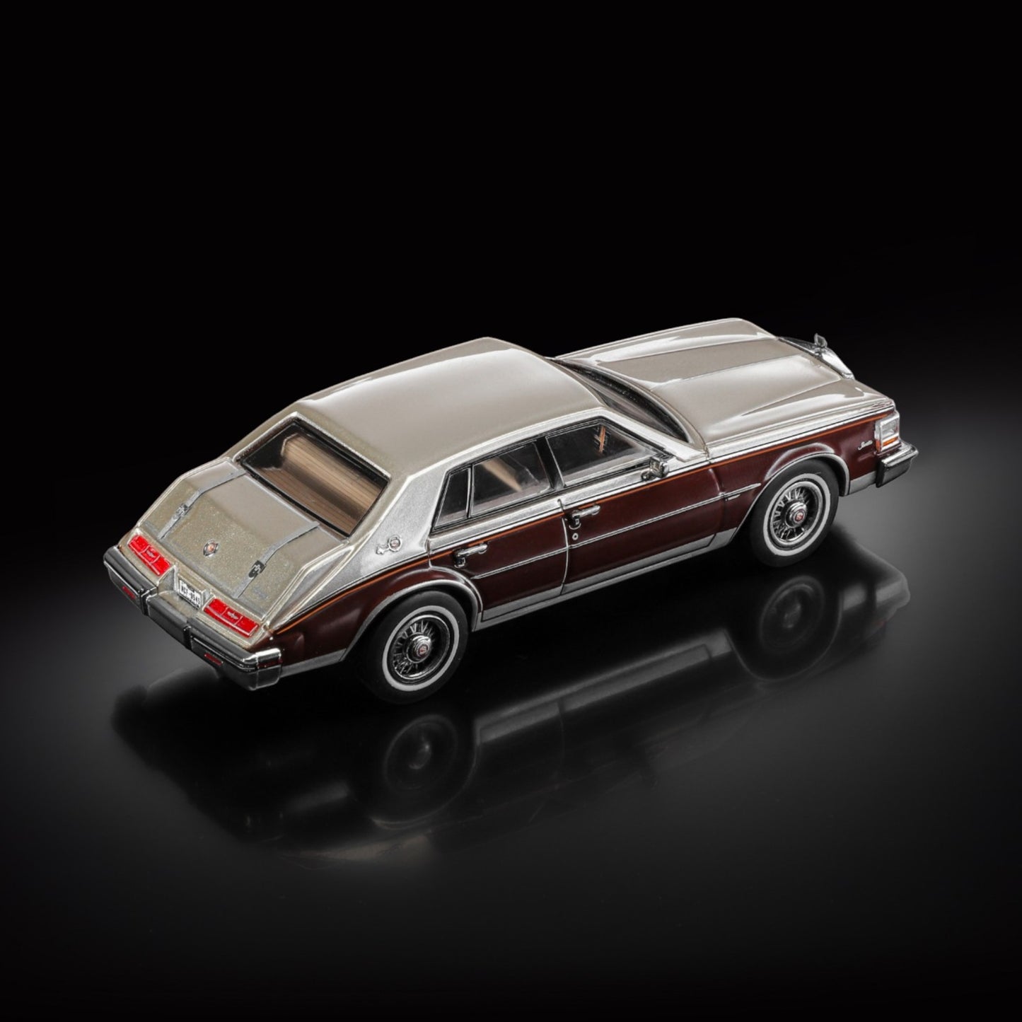 SunStar - Pre-Order - 1980 Cadillac Seville - Canyon Rock / Desert Sand Firemist - SS64-60102