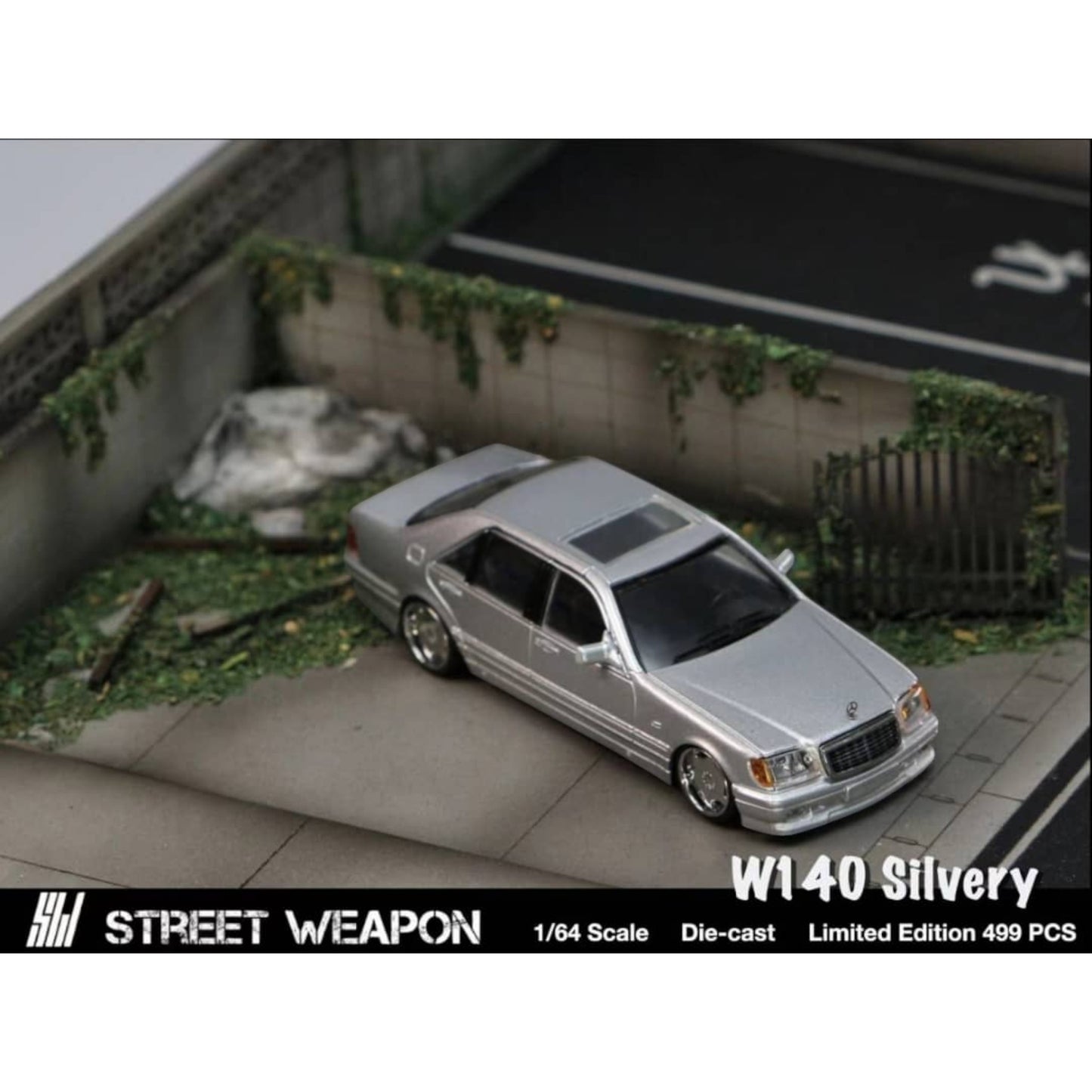Street Weapon - Mercedes-Benz W140, S600, silver - STW177