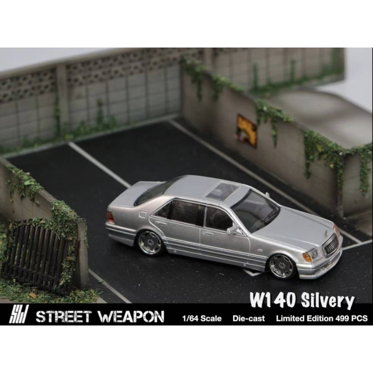Street Weapon - Mercedes-Benz W140, S600, silver - STW177