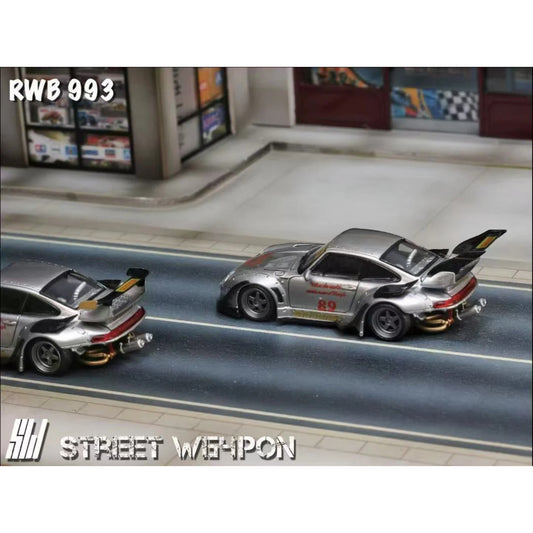 Street Weapon - RWB 993 Zamac high tail, grey - STW191