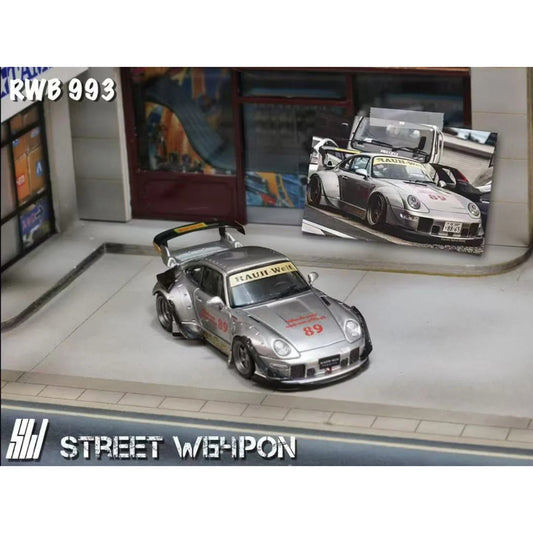Street Weapon - RWB 993 Zamac low tail, grey - STW192