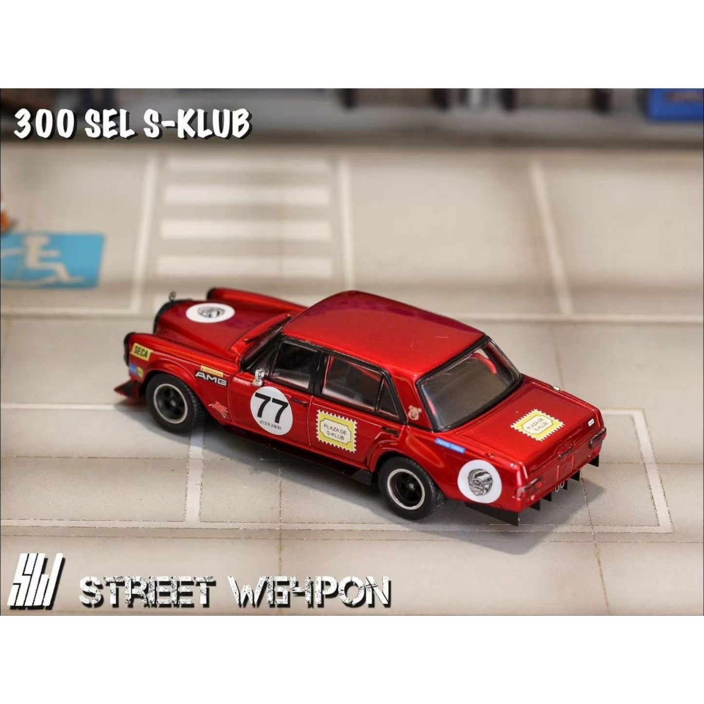 StreetWeapon - Pre-Order - 300 SEL S-Klub Modified - Red Pig