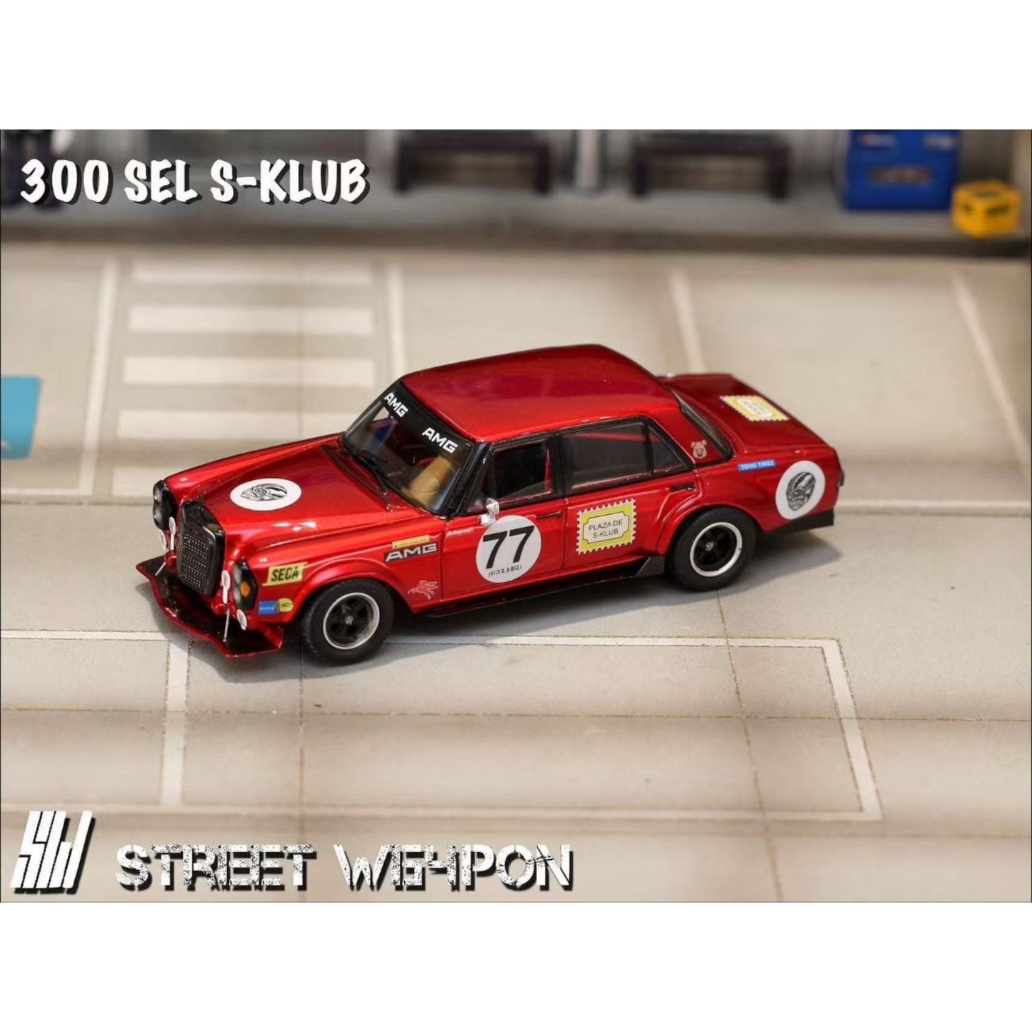 StreetWeapon - Pre-Order - 300 SEL S-Klub Modified - Red Pig