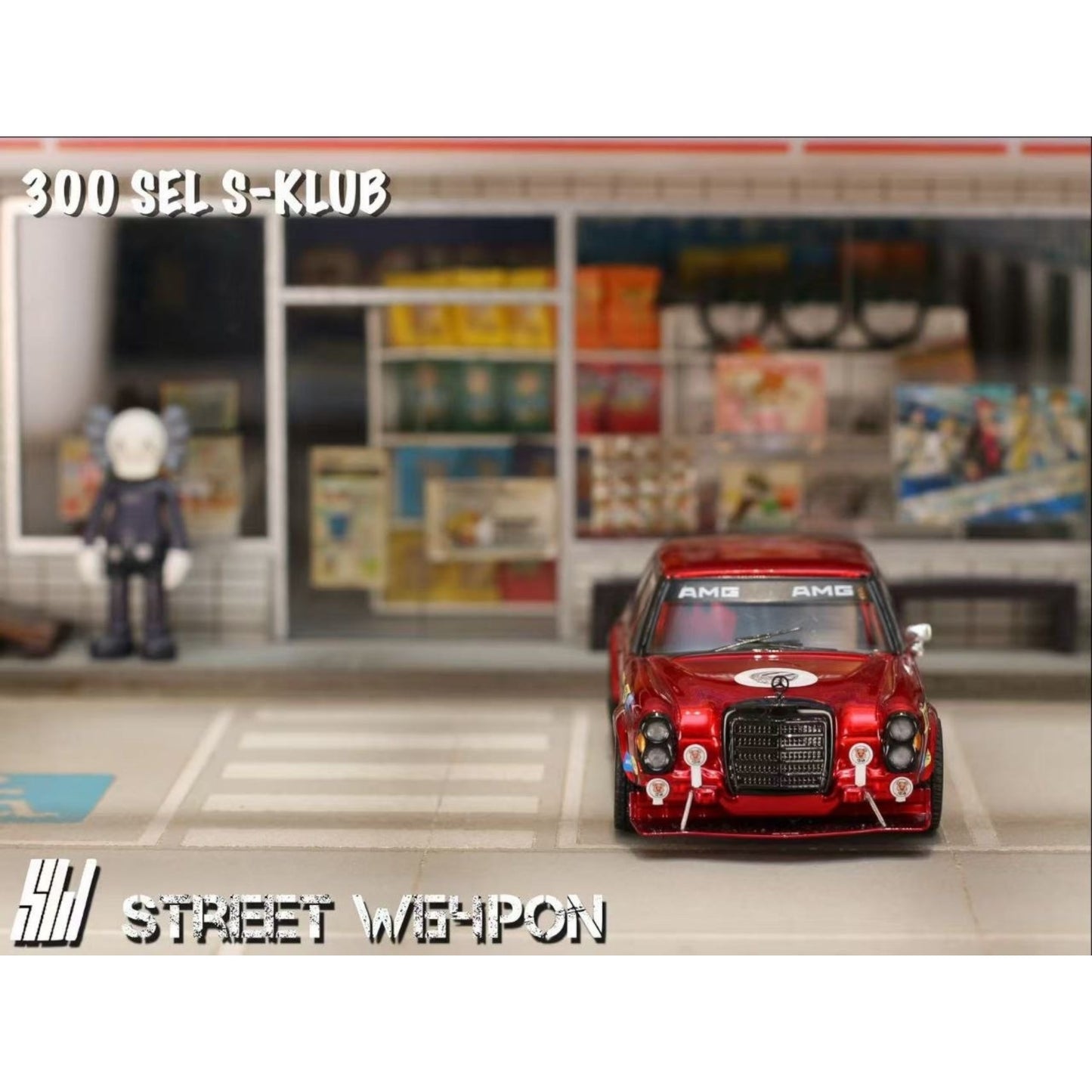 StreetWeapon - Pre-Order - 300 SEL S-Klub Modified - Red Pig