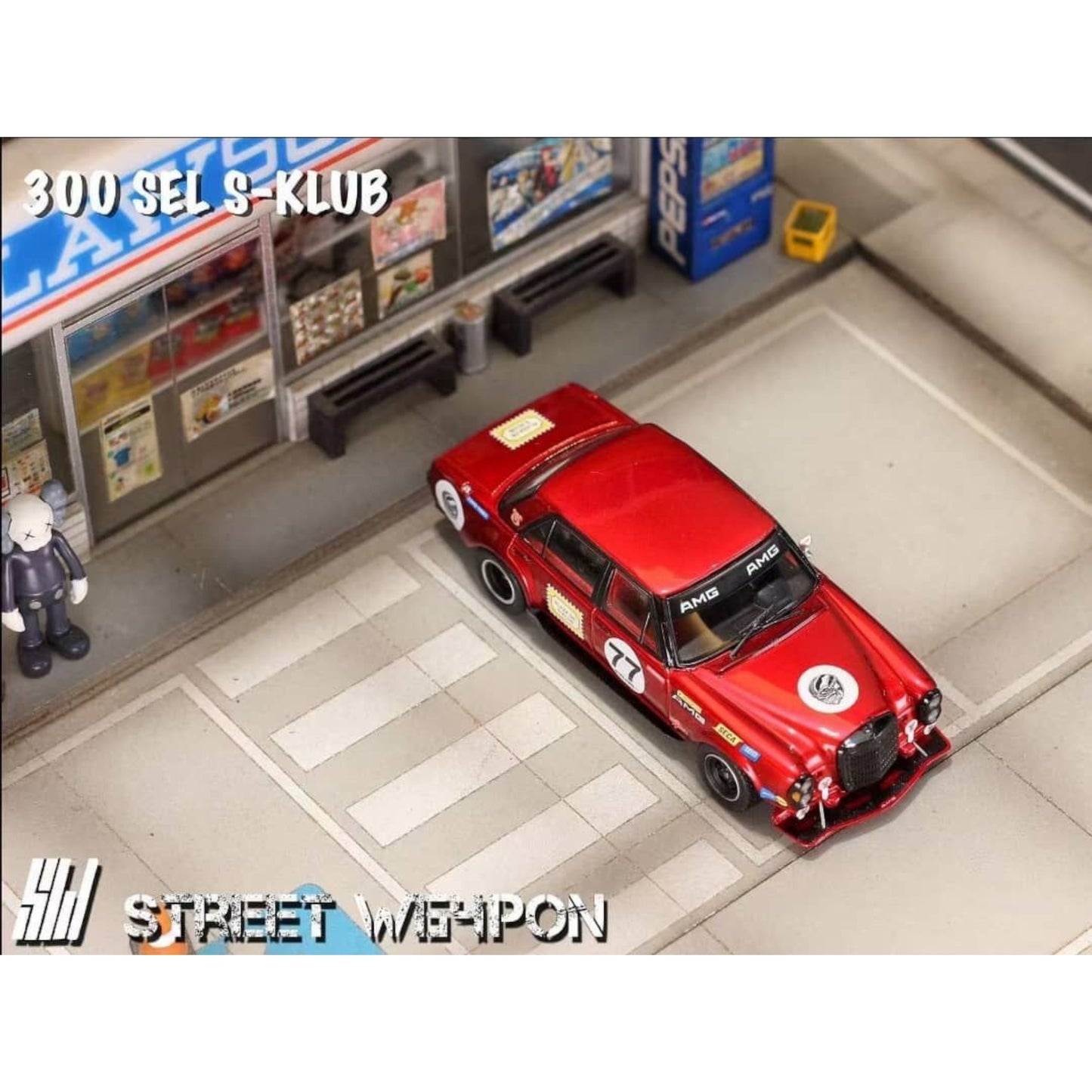 StreetWeapon - Pre-Order - 300 SEL S-Klub Modified - Red Pig