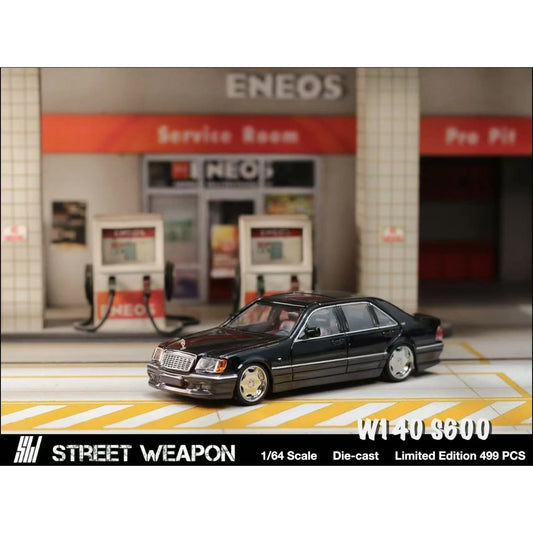 StreetWeapon - Pre-Order - Mercedes-Benz W140, black/grey - STW235