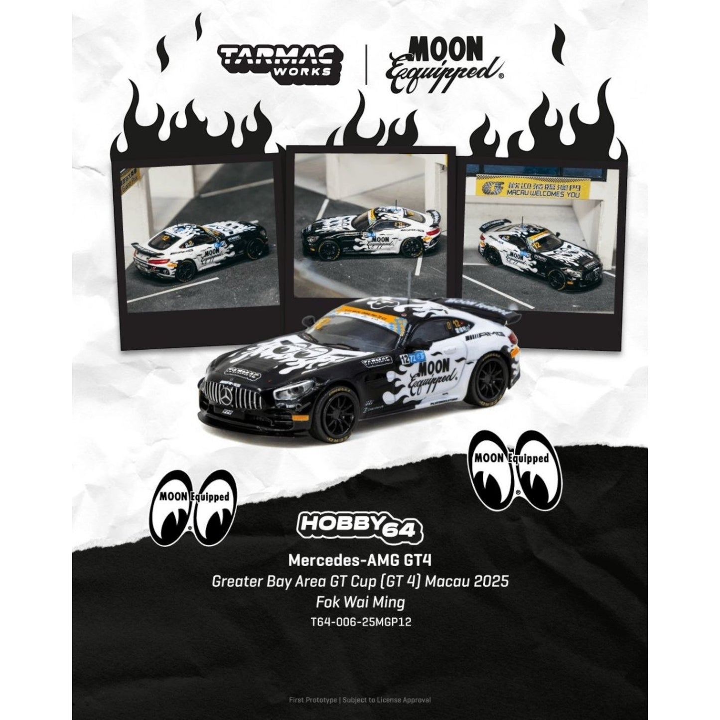 Tarmac Works - Pre-Order - Mercedes-Benz AMG GT GT4 GreaterBay Area - T64-006-25MGP12