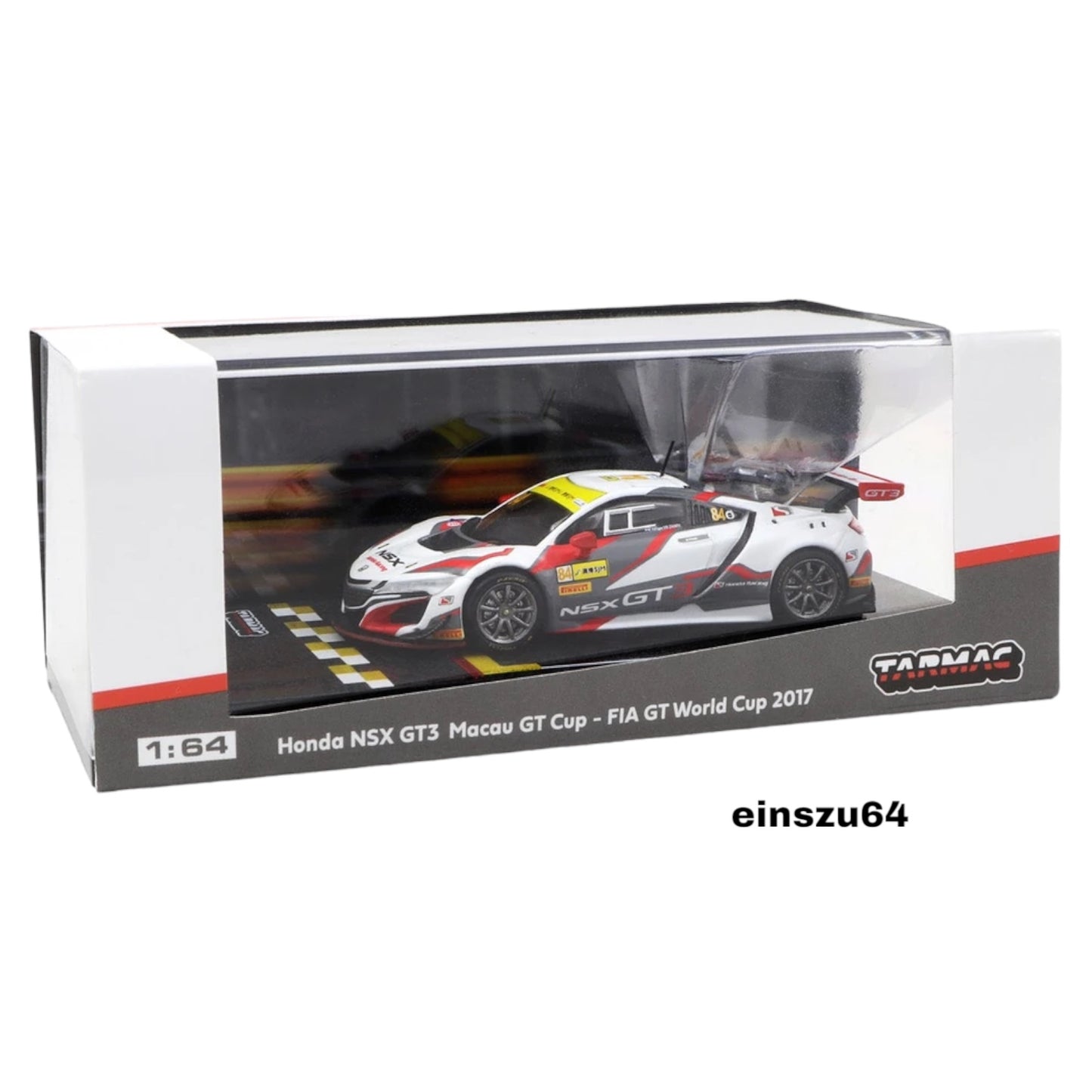 Tarmac Works - 017 Honda NSX GT3 Macau GT Cup - T64-028-17MGT84 - 1:64