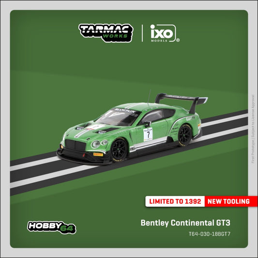 Tarmac Works - Pre-Order - Bentley Continental GT3 - T64-030-18BGT7