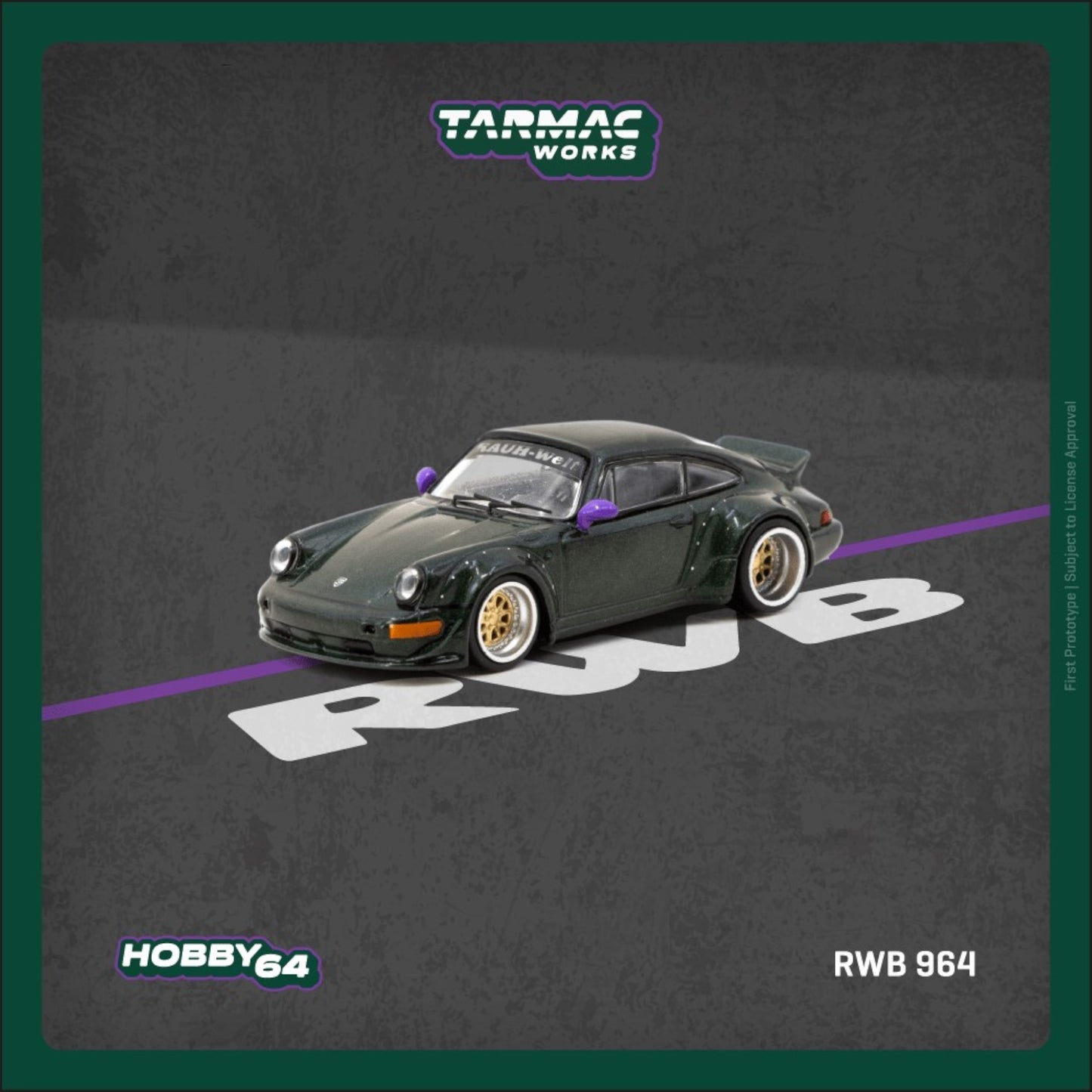 Tarmac Works - Pre-Order - RWB 964, green - T64-037-GR