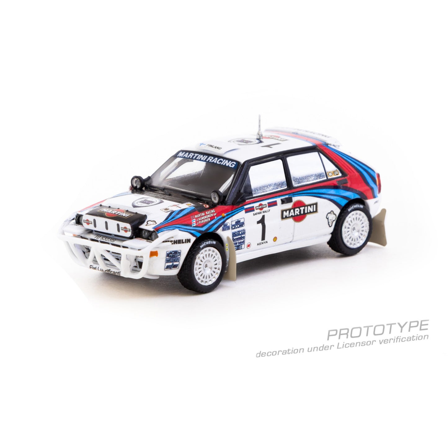 Tarmac Works - Pre-Order - 1992 Lancia Delta HF Integrale #1 Juha Kankkunen/Juha Piironen Safari Rally