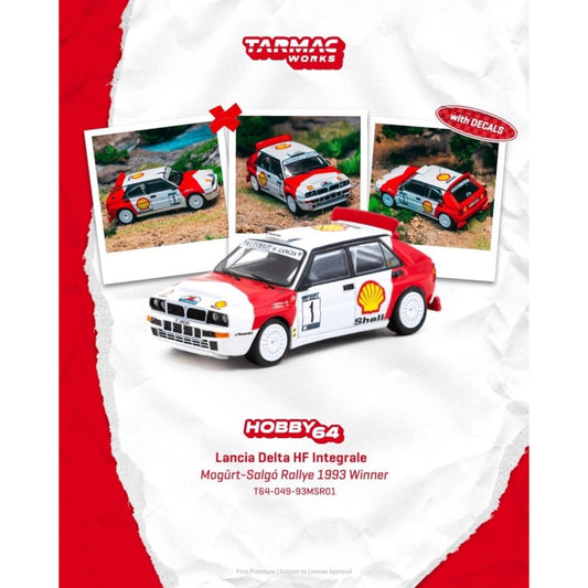 Tarmac Works - Pre-Order - Lancia Delta HF Integrale #1, white/red - T64-049-93MSR01