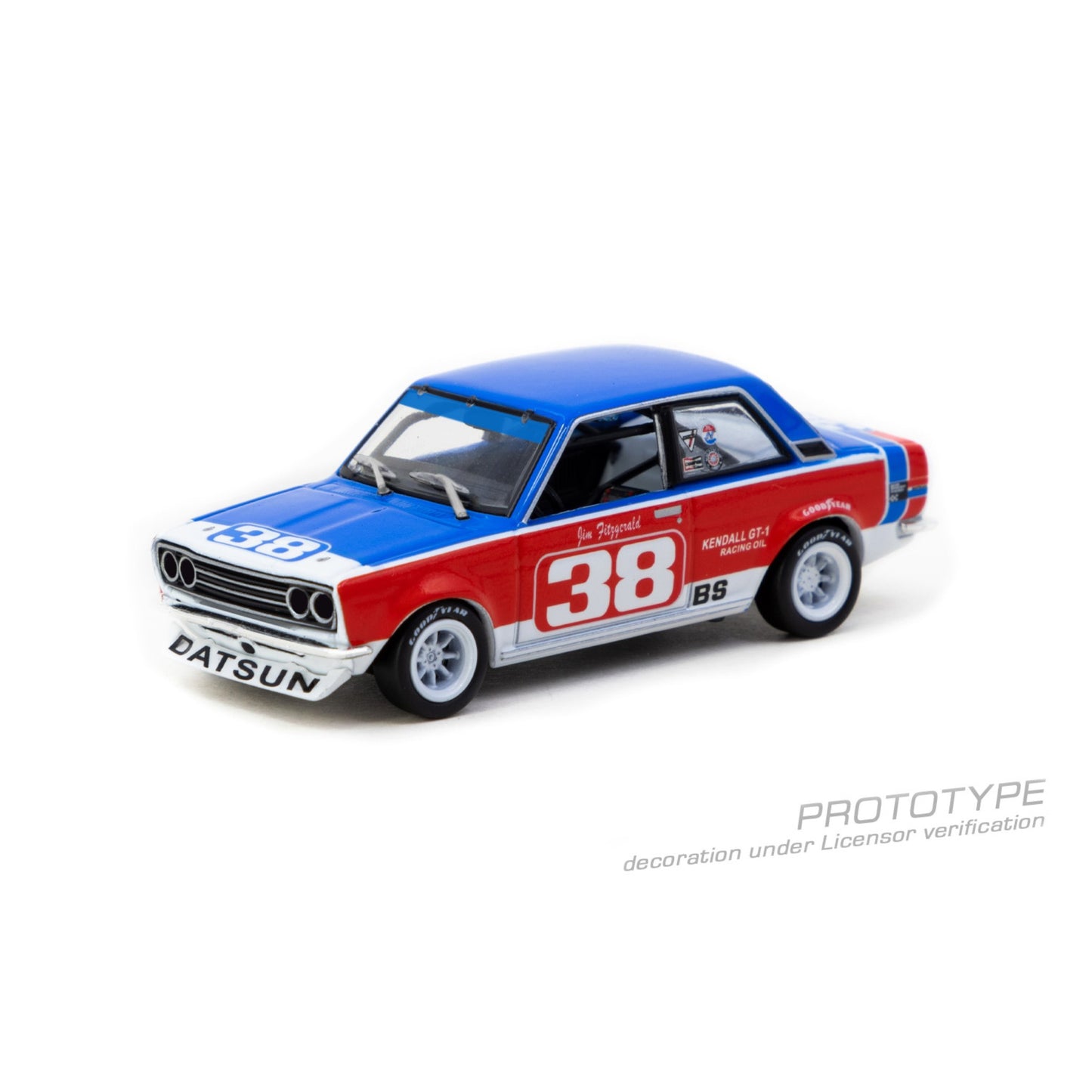 Tarmac Works - Pre-Order - Datsun 510, #38 Jim Fitzgerald SCCA National Championship 1973 - T64-052-73SCCA38