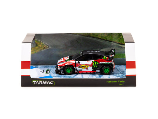 Tarmac Works - Pandem Yaris #87 Drift, black/red - T64-080-MON - 1:64