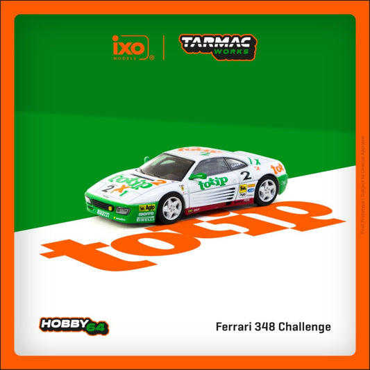 Tarmac Works - Pre-Order - 1993 Ferrari 348 Challenge #2 Paolo Cutrera - T64-082-93CHA02