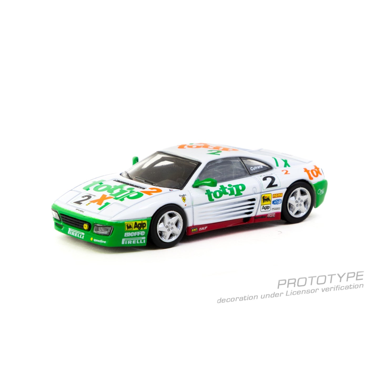 Tarmac Works - Pre-Order - 1993 Ferrari 348 Challenge #2 Paolo Cutrera - T64-082-93CHA02