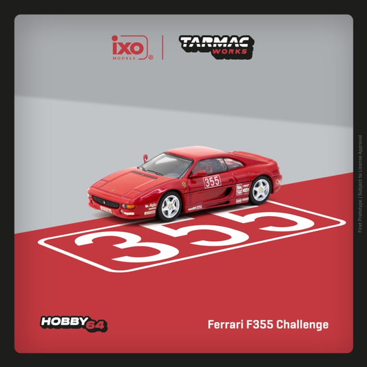 Tarmac Works x IXO - Pre-Order - Ferrari F355 Challenge Presentation, red - T64-083-PRE