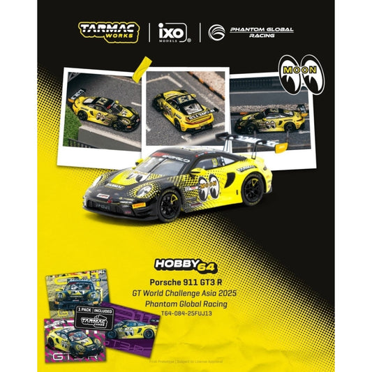 Tarmac Works - Pre-Order - Porsche 911 GT3 R Sun Jingzu/Adderly Fong GT World Challenge Asia 2025 Phantom Global Racing