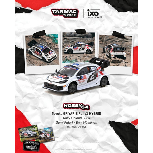 Tarmac Works - Pre-Order - 2024 Toyota Yaris GR Rally1 Hybrid #5 Sami Pajari Rally Finland - T64-085-24FR05