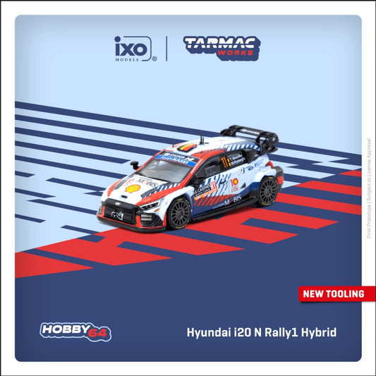 Tarmac Works - Pre-Order - Hyundai i20 N Rally1 Hybrid Rallye Monte-Carlo 2024 Winner - T64-089-24MCR11