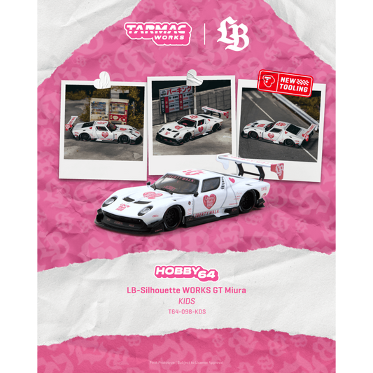 Tarmac Works - Pre-Order - Lamborghini Miura LB-Silhouette Works Kids 2026 - T64-098-KDS