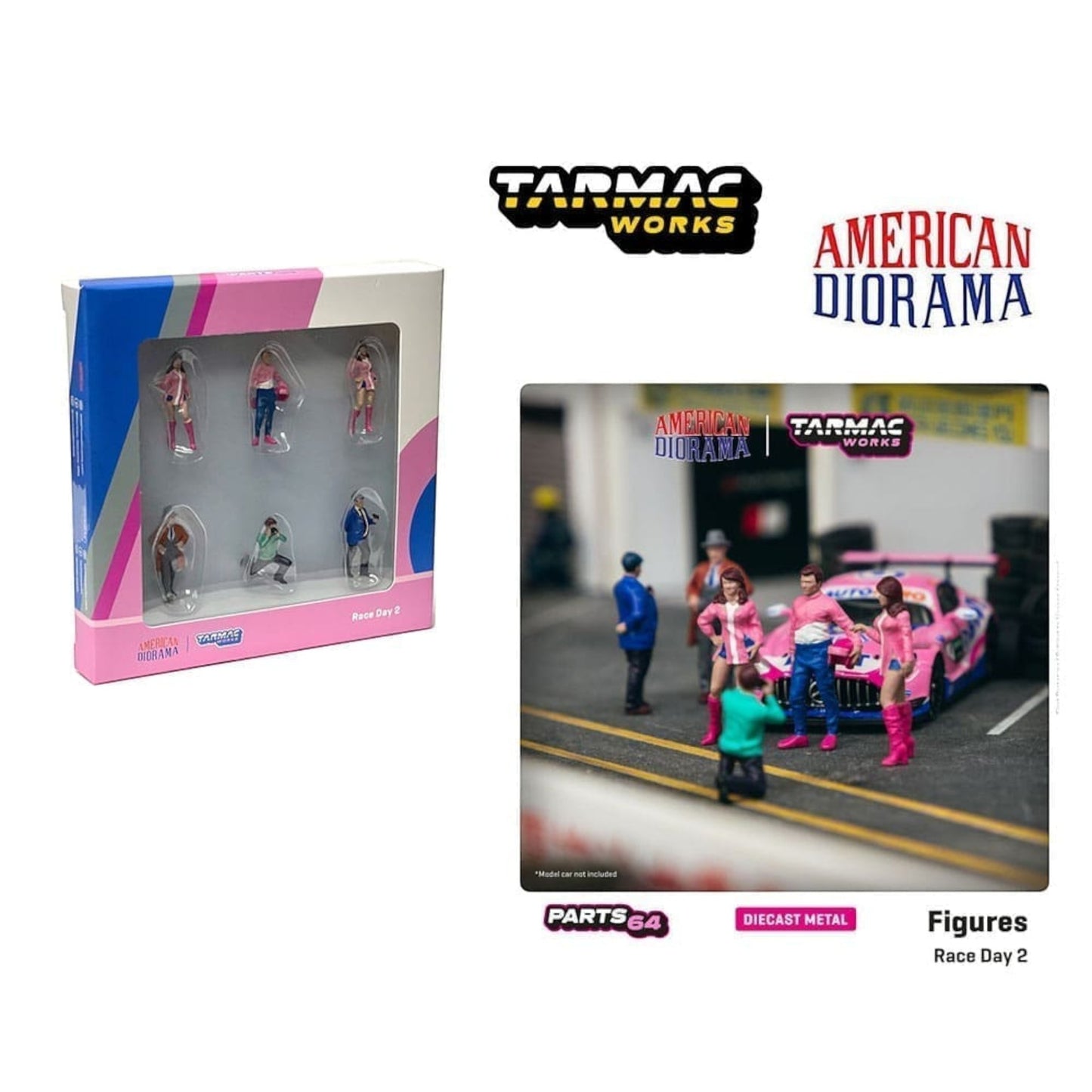 Tarmac x American Diorama - Race Day #2 Figure set - T64F-001-PK