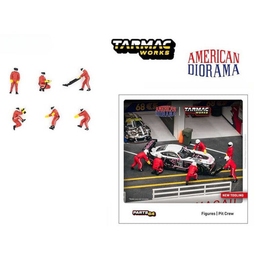 American Diorama x Tarmac - Pit Crew - T64F-007-RED