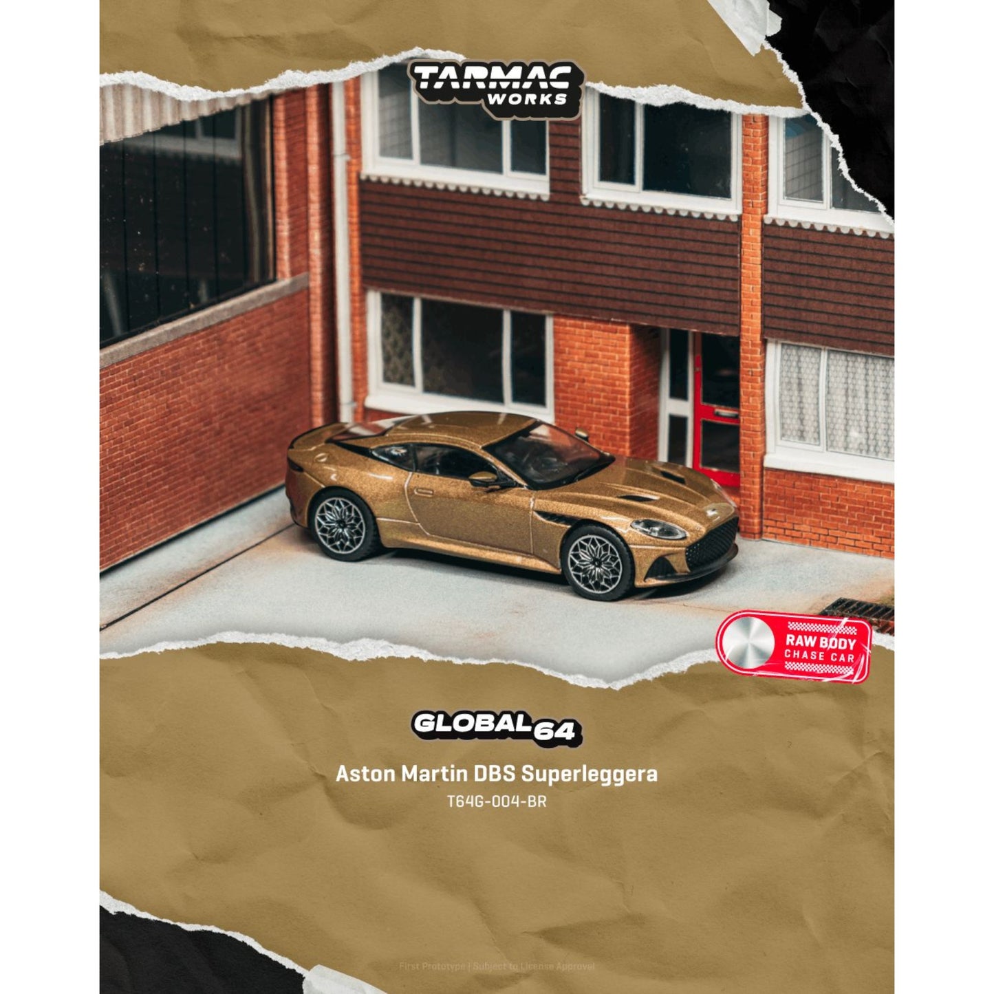 Tarmac Works - Pre-Order - 2025 Aston Martin DBS Superleggera, brown metallic - T64G-004-BR