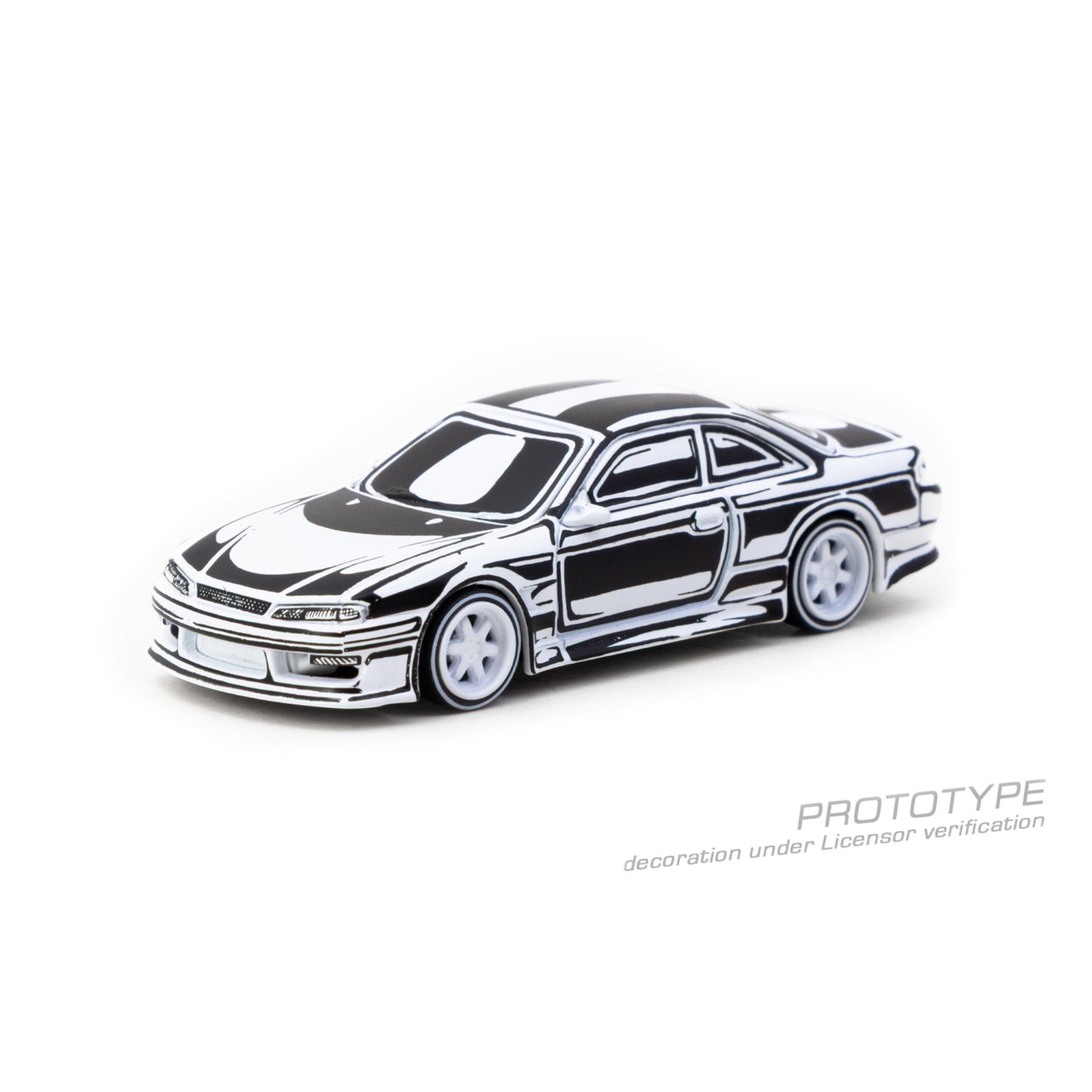 Tarmac Works - Pre-Order - Vertex Nissan Silvia (S14), Designed by Joshua Vides, chrome - T64G-018-JV