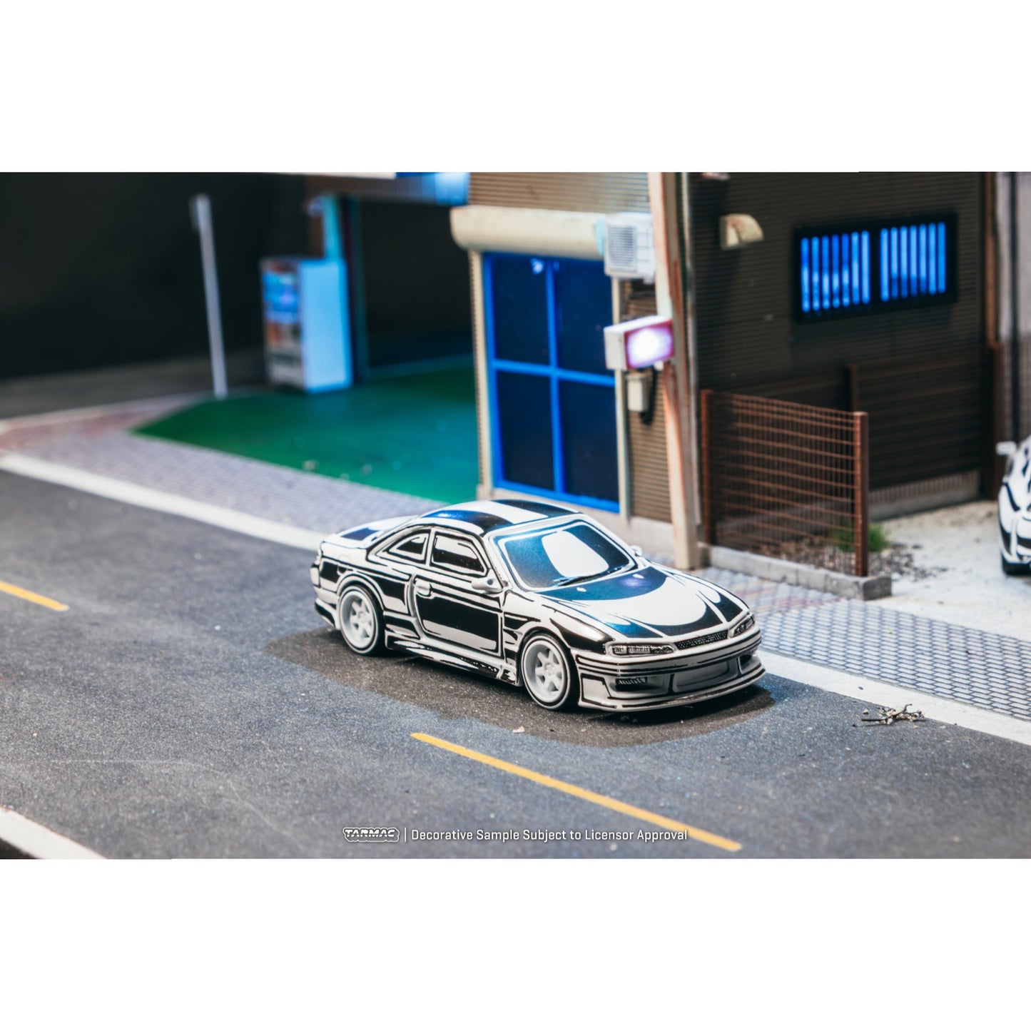 Tarmac Works - Pre-Order - Vertex Nissan Silvia (S14), Designed by Joshua Vides, chrome - T64G-018-JV