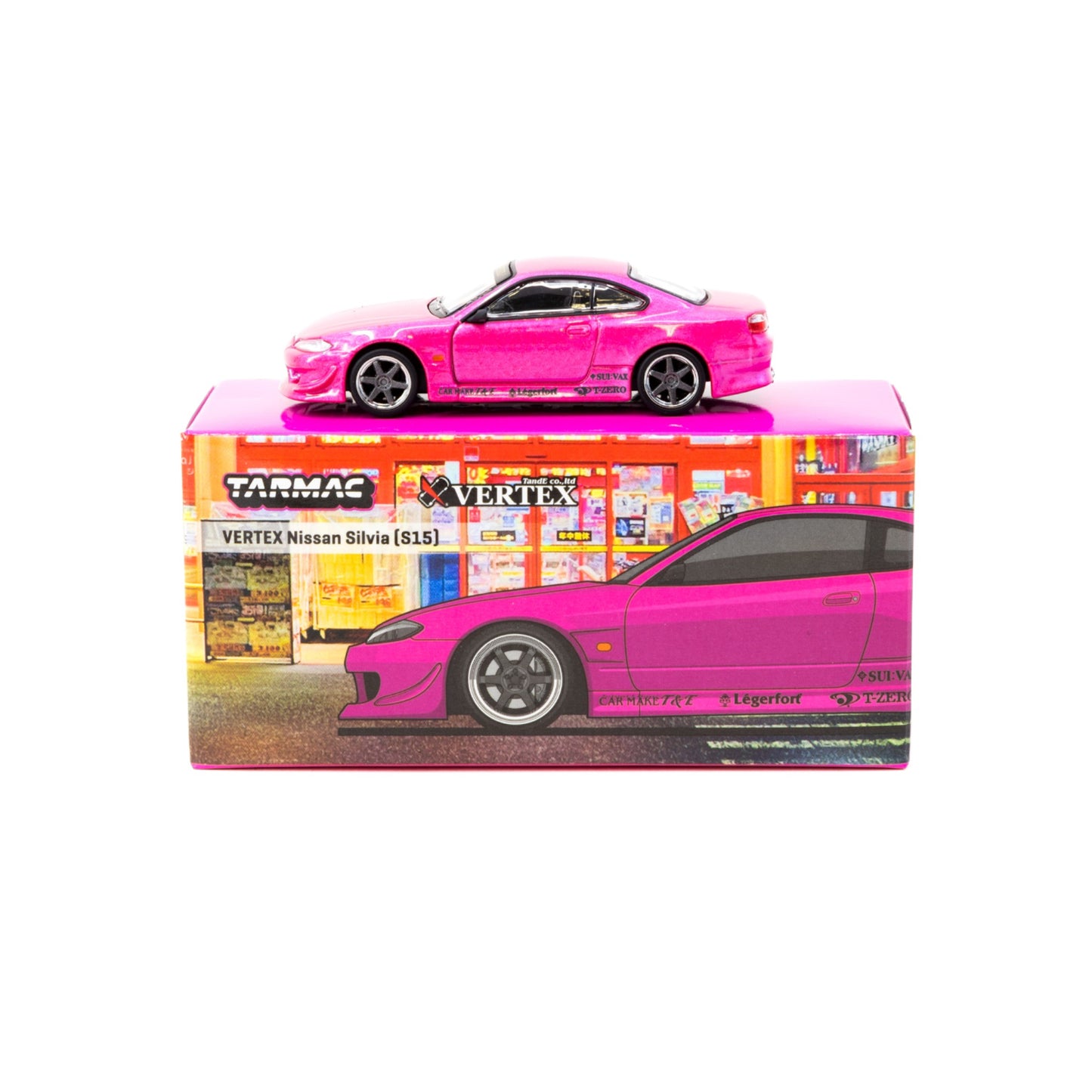 Tarmac Works - Vertex Nissan Silvia S14 pink - T64G-023-PI