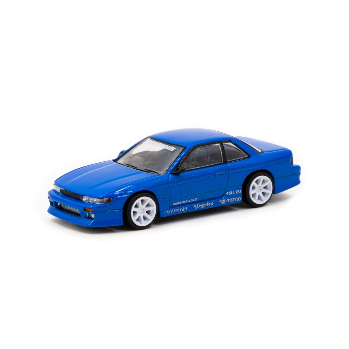 Tarmac Works - Vertex Nissan Silvia S13 *Toyo Tires*, blue metallic - T64G-025-BL-MJ