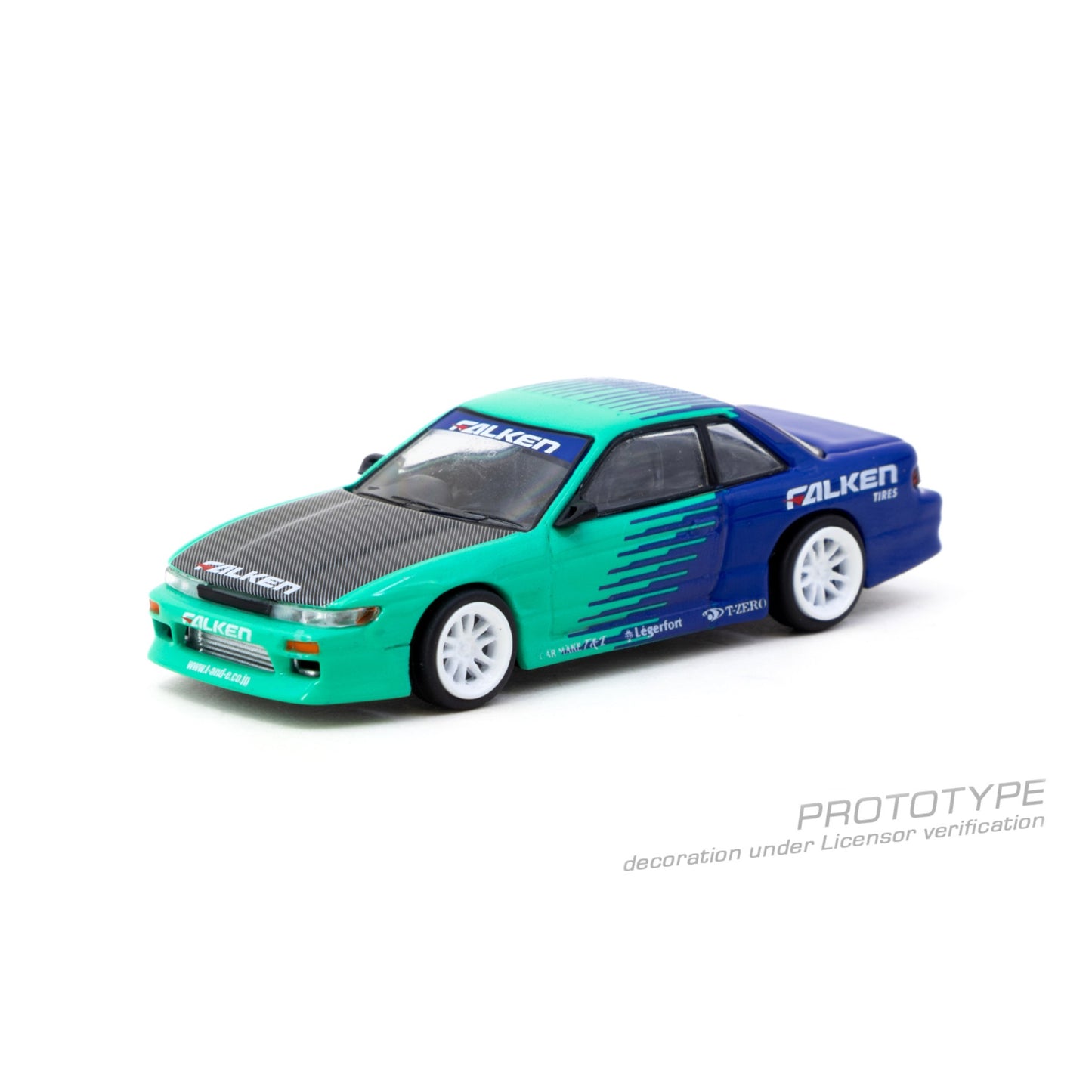 Tarmac Works - Pre-Order - Vertex Nissan Silvia (S13) Falken Tires - T64G-025-FA