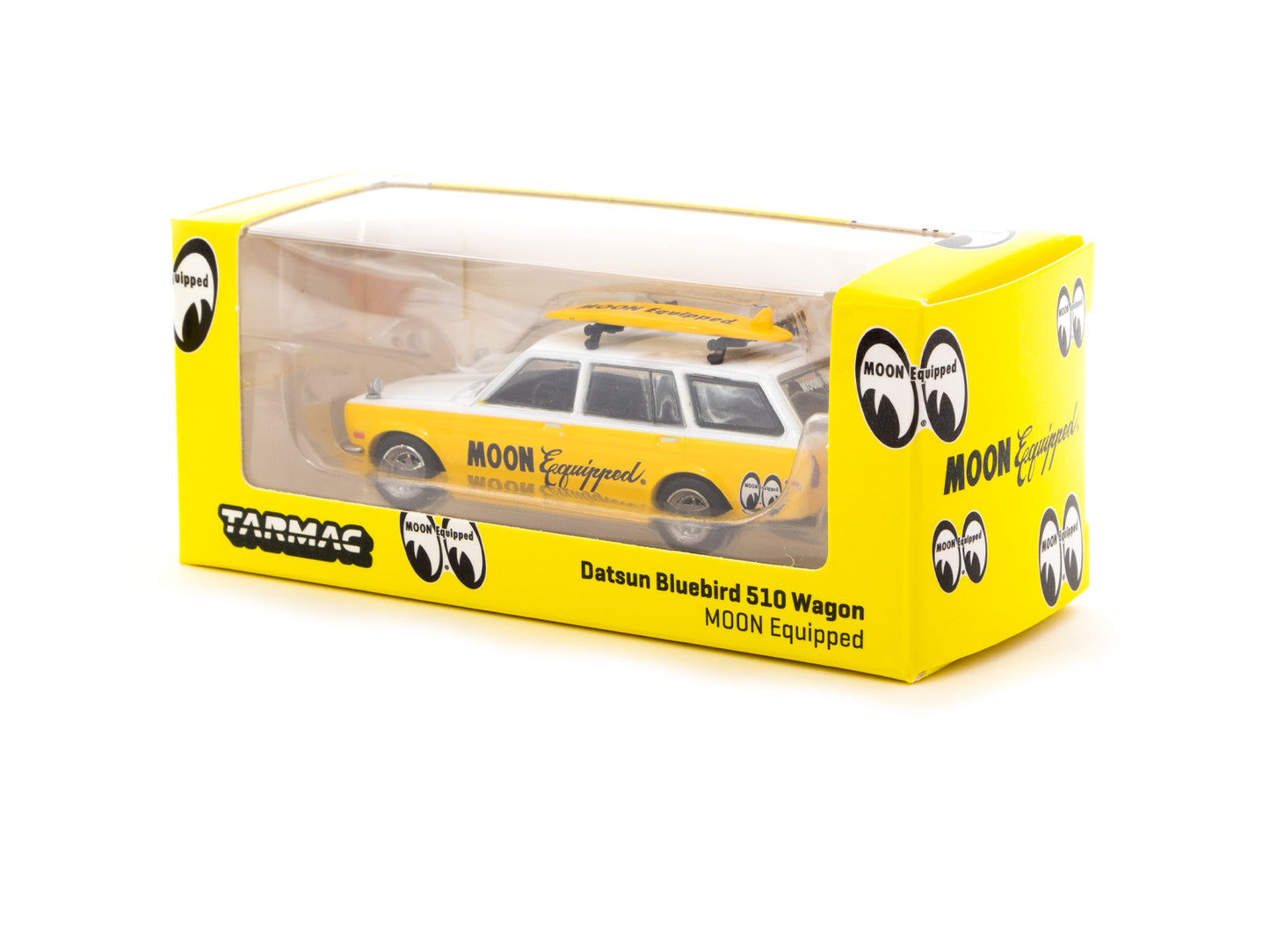 Tarmac Works - Datsun Bluebird 510 Wagon *Moon Equipped*, yellow - T64G-026-ME1 - 1:64